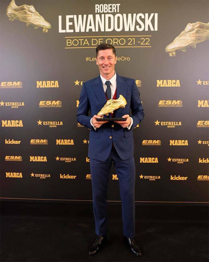 Robert Lewandowski: Es delantero de la<b> </b>Selección de Polonia, ganó el ‘Botín de oro’ de este año y su selección comparte grupo con la Selección de México en el Mundial. 