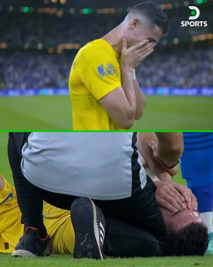 Cristiano Ronaldo quien no podía creer que una vez más se les escapó otro título con el Al Nassr.