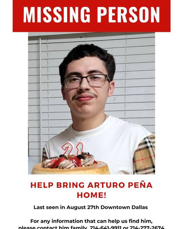 El pasado 27 de agosto, Arturo Peña había sido reportado como desaparecido y su cuerpo fue hallado dos días después dentro de un auto en el 342 West Oates Road, Audubon Park, en Garland.