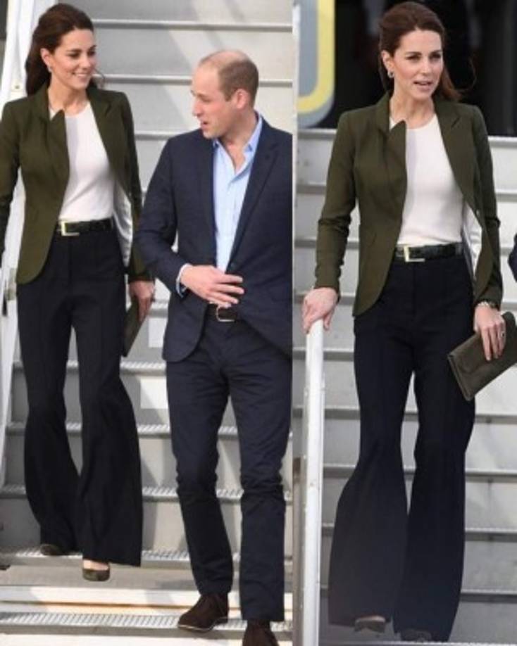 Kate y William aterrizaron en RAF Akrotiri en el avión Voyager del gobierno, que es utilizado por la Familia Real y los ministros, después de tomar un vuelo de cinco horas desde el Reino Unido hasta la República de Chipre.