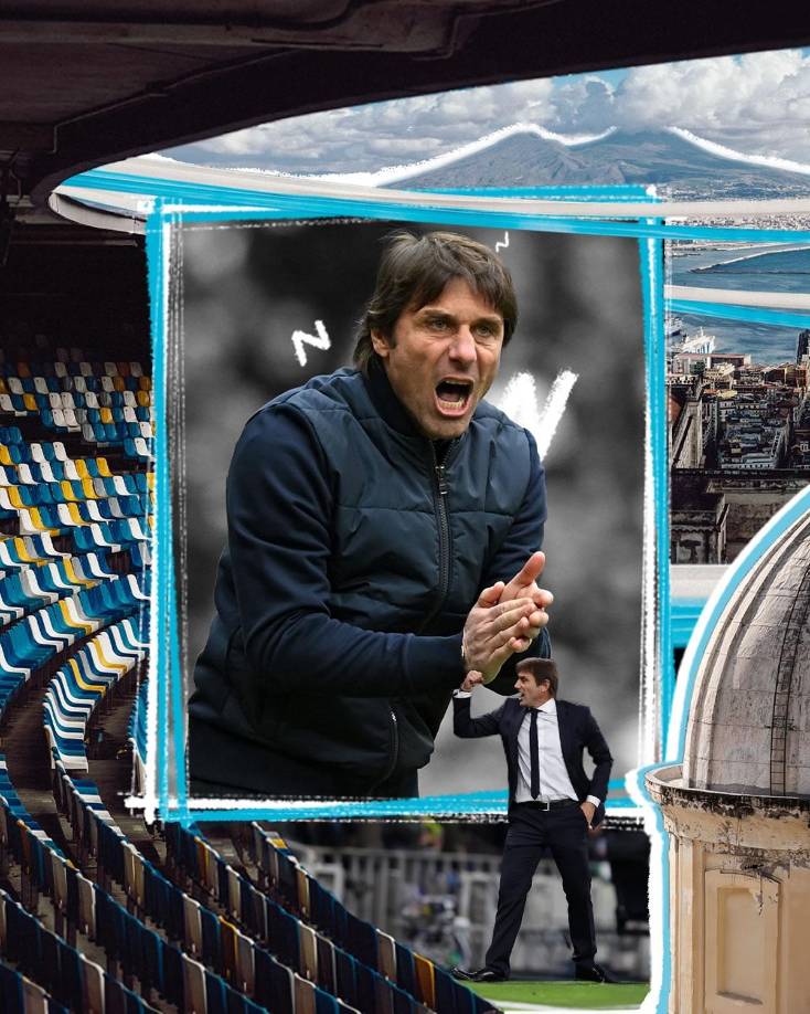 El Napoli anunció oficialmente la incorporación del italiano Antonio Conte como entrenador del primer equipo con un contrato que le vincula con el conjunto del sur de Italia hasta el 30 de junio de 2027.