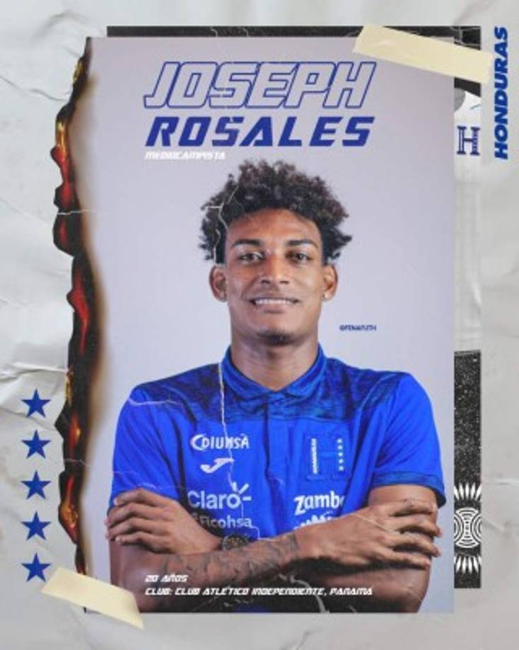 Joseph Rosales: Es una sorpresa su aparición en el 11 titular de la H. Reemplaza a Kervin Arriaga.