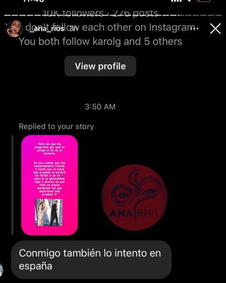 En redes sociales, circularon más mensajes de chicas que aseguran que el jugador ha estado engañando a la cantante.