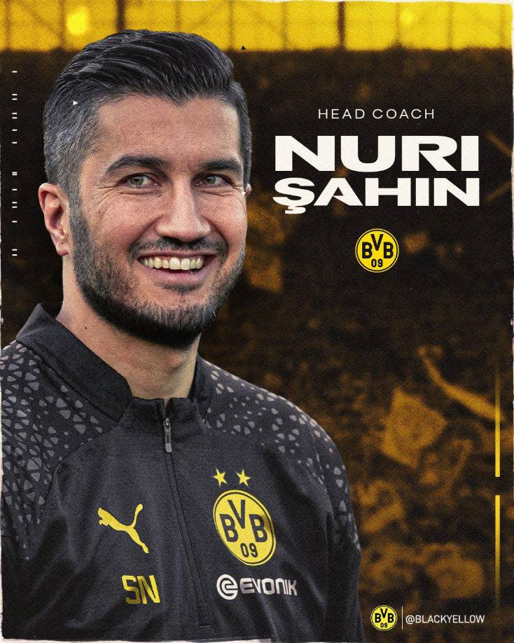 OFICIAL / El Borussia Dortmund anunció este viernes la designación de Nuri Sahin como entrenador después de la marcha de Edin Terzic, dos semanas después de haber llevado al equipo alemán hasta la final de la Liga de Campeones.
