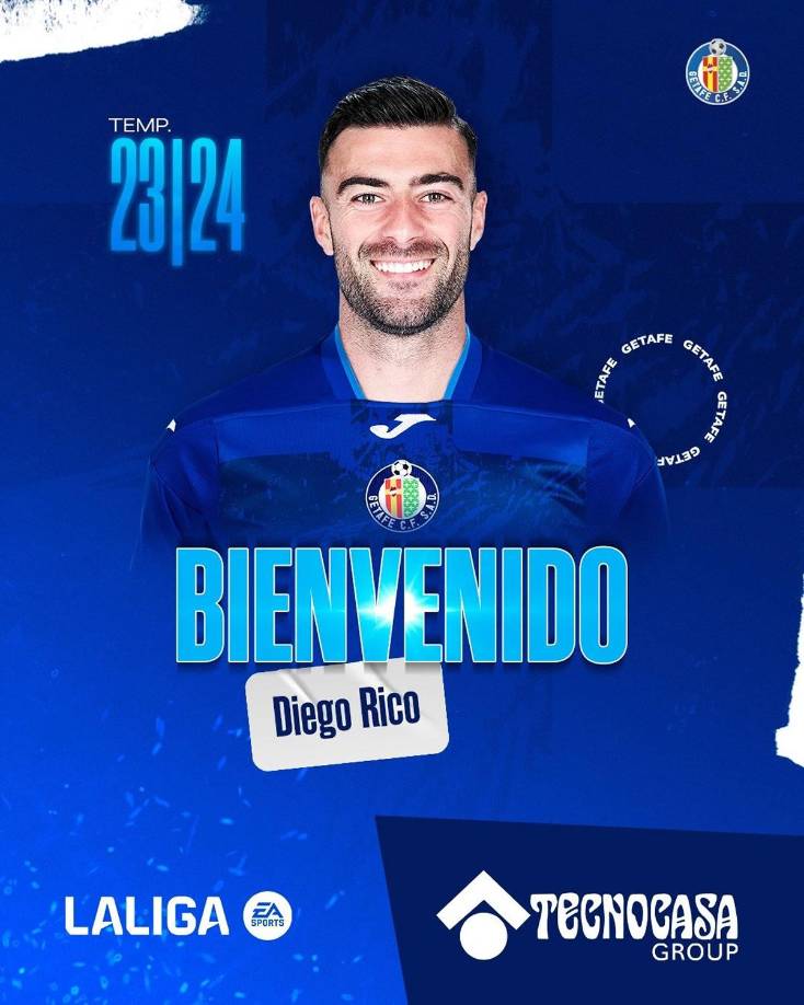 El lateral burgalés Diego Rico, perteneciente a la Real Sociedad, jugará lo que resta de temporada cedido en el Getafe, según informaron este viernes ambos equipos tras rubricar el acuerdo.