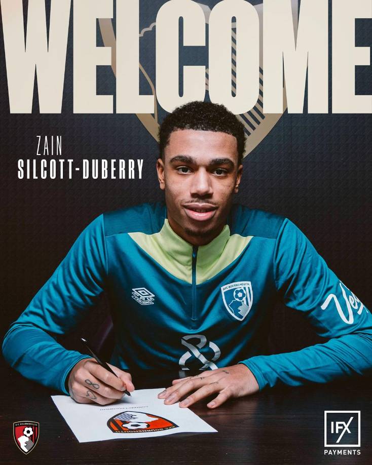 El extremo inglés de 19 años, Zain Silcott-Duberry, firmó contrato con el Bournemouth hasta junio de 2028 procedente del Chelsea. Se incorpora a un proyecto del actualmente octavo en la Premier League, que está en crecimiento.