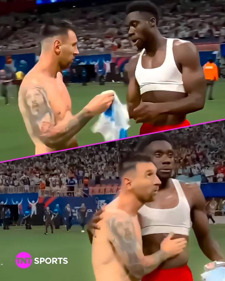 Es la segunda vez que Davies y Messi comparten sus camisetas, pues ya lo habían hecho en un PSG-Bayern Múnich por la Champions League. Las últimas pinceladas del ‘10’ por Europa.