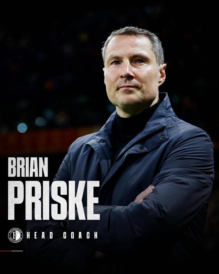 El Feyenoord ya tiene sustituto para Arne Slot, su hasta ahora entrenador y que se convirtió en el sucesor de Jürgen Klopp en el Liverpool. El nuevo técnico del equipo de Rotterdam es el danés Brian Priske, procedente del Sparta Praga.