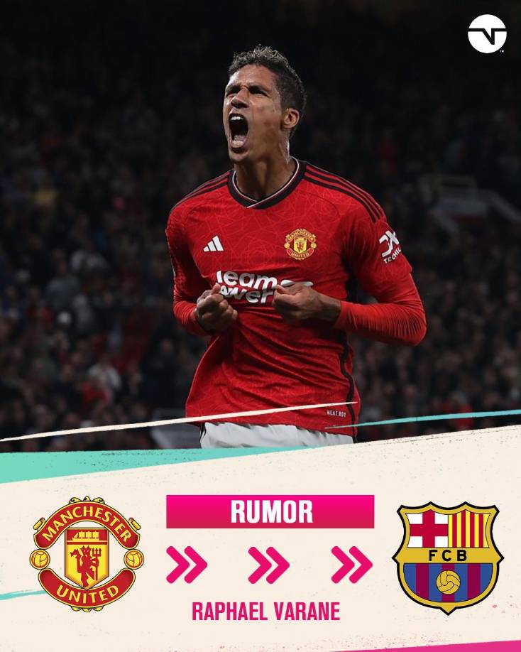 Rumor. Según información del portal inglés TEAMtalk, el Manchester United quiere prescindir del ex madridista Raphael Varane y lo habría ofrecido al Barcelona.