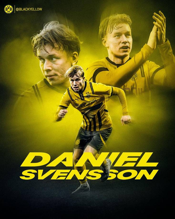 El Borussia Dortmund ha anunciado la cesión del lateral izquierdo Daniel Svensson, que llega procedente del FC Nordsjaelland danés. El jugador, de 22 años, ha superado hoy el reconocimiento médico y lucirá el dorsal 24. Como parte del acuerdo, el club alemán tiene una opción de compra.