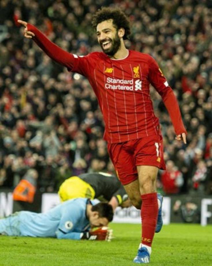 7. Mohamed Salah: 35 kilómetros por hora - El delantero egipcio también se mueve a ritmo de vértigo. Con el Liverpool iba directo a su primer título liguero bajo la nomenclatura Premier League, vigente desde 1992, pero de momento está frenado por el coronavirus.