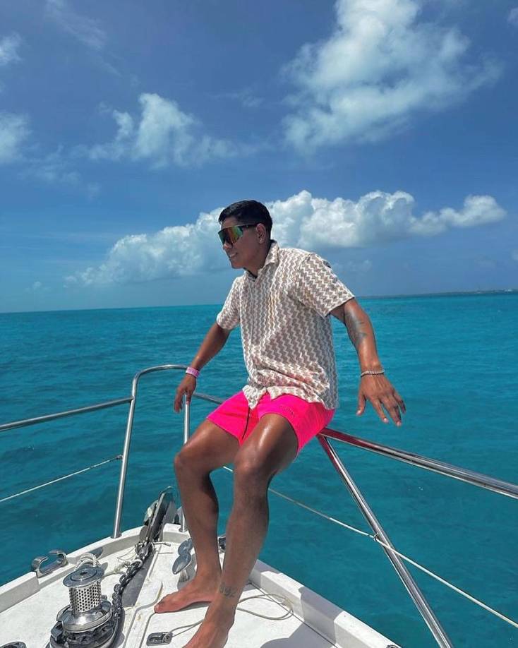 Brayan Moya - El delantero del Olimpia se fue a pasar las vacaciones de verano a Cancún, México.
