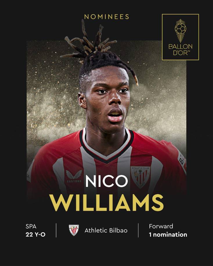 Nico Williams (Athletic Club de Bilbao).