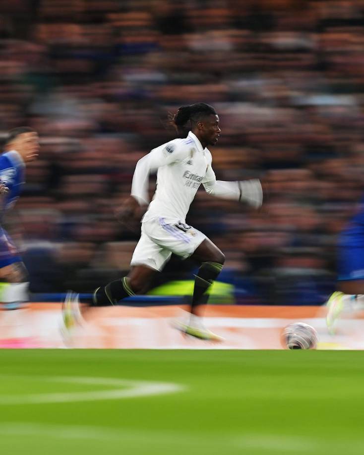 Eduardo Camavinga volvió a jugar de titular y como lateral izquierdo.