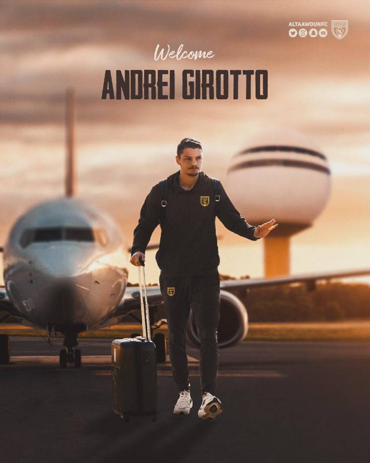 El defensa brasileño del FC Nantes Andrei Girotto firmó un contrato de dos años con el club saudita Al Taawoun, anunciaron los dos clubes este domingo.