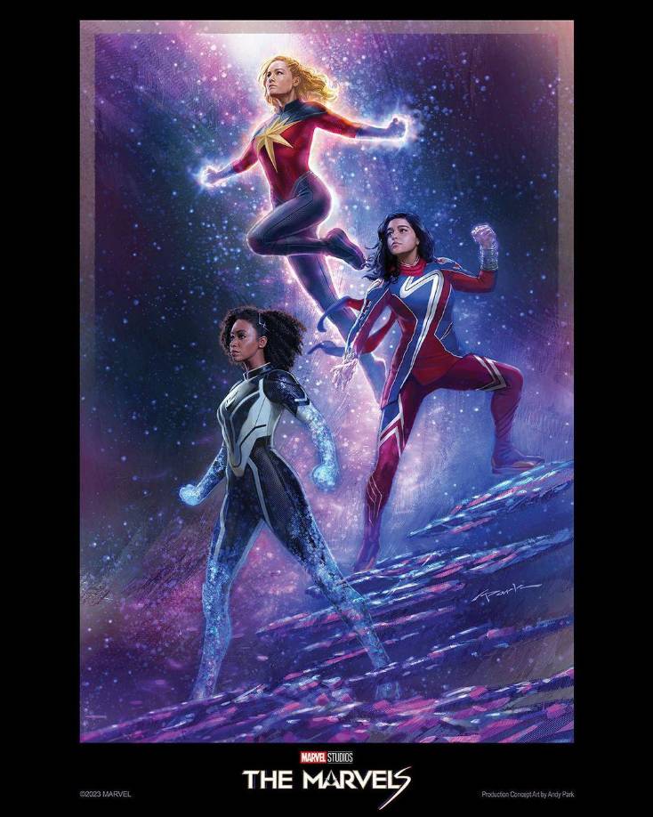 Cuando sus deberes la envían a un agujero de gusano anómalo vinculado a un revolucionario Kree, sus poderes se enredan con los de la superfan oriunda de la ciudad de Jersey, Kamala Khan, alias Ms. Marvel, y la sobrina distanciada de Carol, la ahora astronauta de S.A.B.E.R., la Capitana Mónica Rambeau. Juntos, este trío improbable deberá formar equipo y aprender a trabajar en conjunto para salvar el universo como The Marvels. 