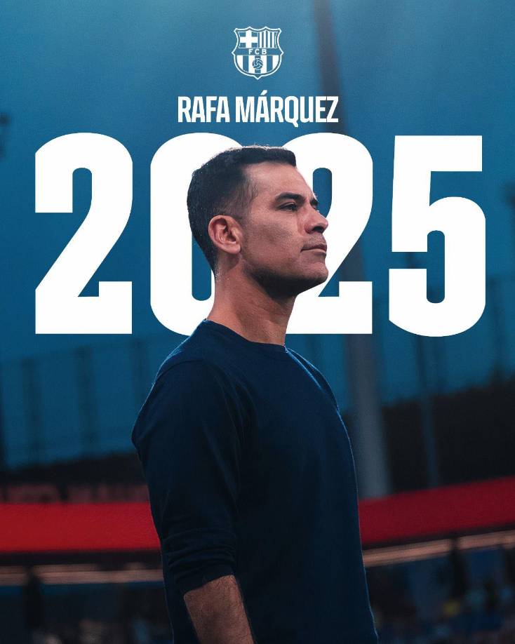 OFICIAL / El Barcelona anunció este martes la renovación hasta junio de 2025 del entrenador mexicano Rafa Márquez, que dirige el equipo filial del gigante catalán.