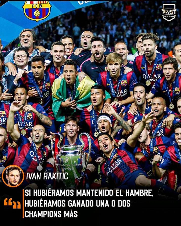 ”Si hubiéramos mantenido el hambre, hubiéramos ganado una o dos Champions más”.