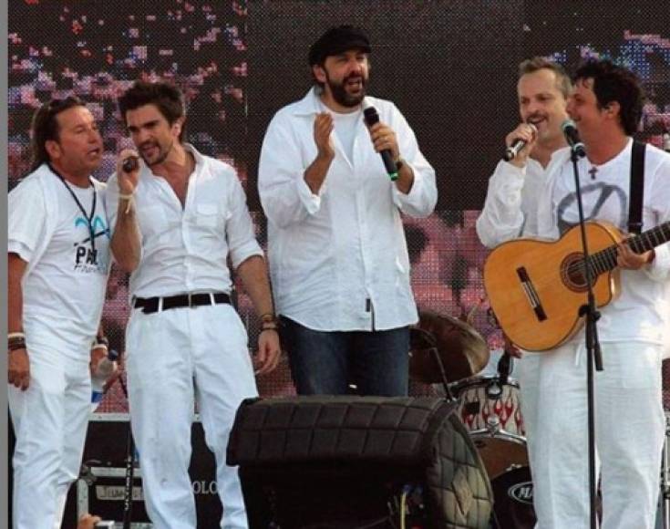 Ricardo Montaner, Juanes, Juan Luis Guerra y los españoles Miguel Bosé y Alejandro Sanz, juntos en el mismo escenario por la ayuda a Venezuela.