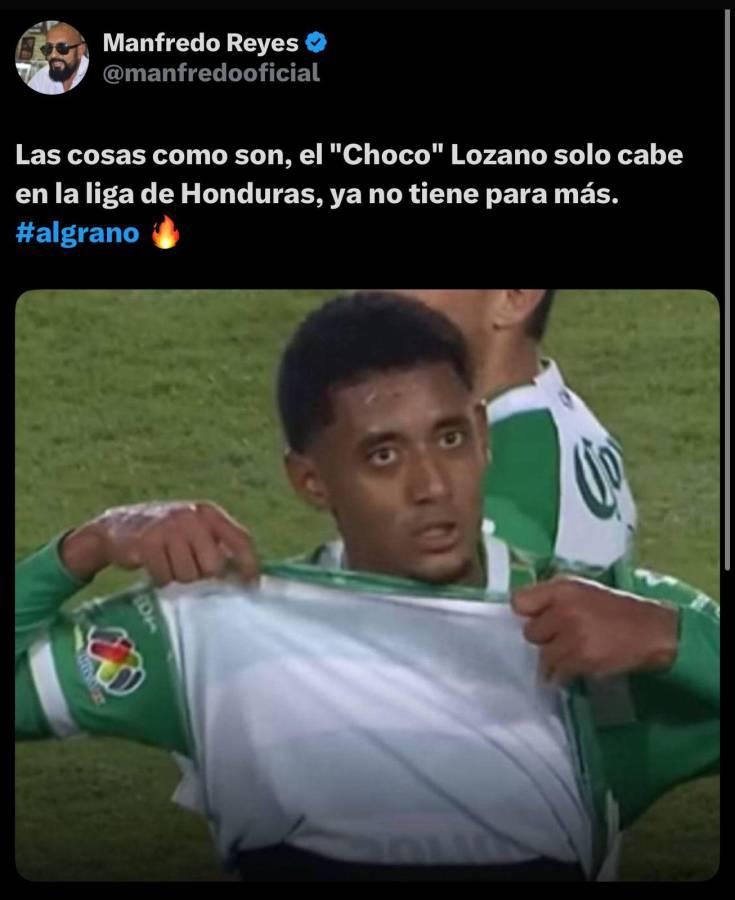 Choco Lozano provoca enfado tras expulsión en Santos y esto dicen en México
