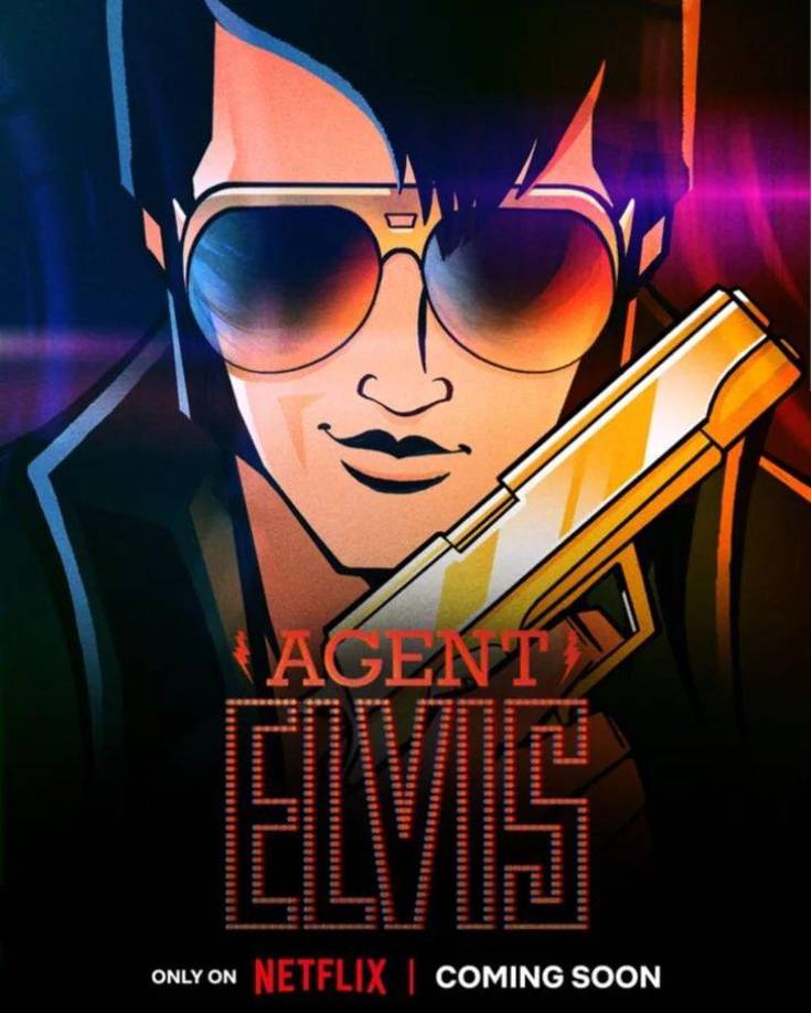 La nueva serie “Agente Elvis” se estrena el 17 de marzo, esta será una comedia animada para adultos, Elvis cambia su traje por una mochila propulsora para unirse a un programa de espías y detener a los villanos que buscan destruir el mundo.