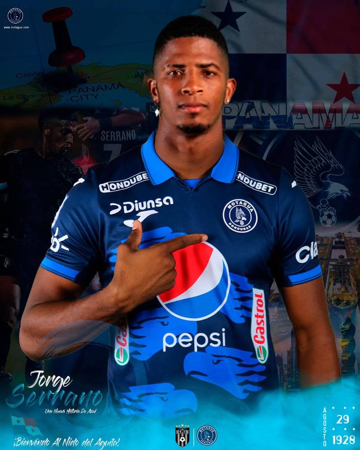 Jorge ‘Puchulin’ Serrano - El primer fichaje oficial de Motagua dio sus primeras palabras como jugador motagüense. “Es un orgullo llegar a esta gran institución como lo es Motagua, esperemos vernos pronto, vamos a dejar todo para conseguir grandes cosas”, dijo el panameño.