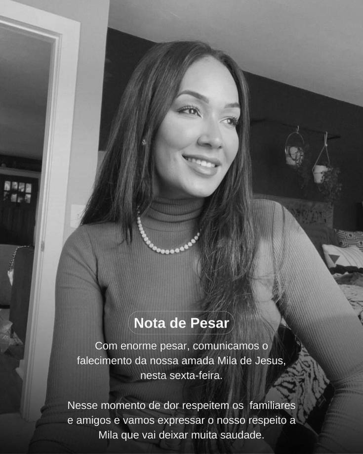Fue hasta este 16 de enero, que la hija de Mila de Jesús, identificada como Anna Clara, publicó una nota de pésame en la cuenta de su progenitora: “Estamos. Muy tristes por la muerte de nuestra linda madre. Agradecemos a todos por las oraciones y condolencias. Gracias”.