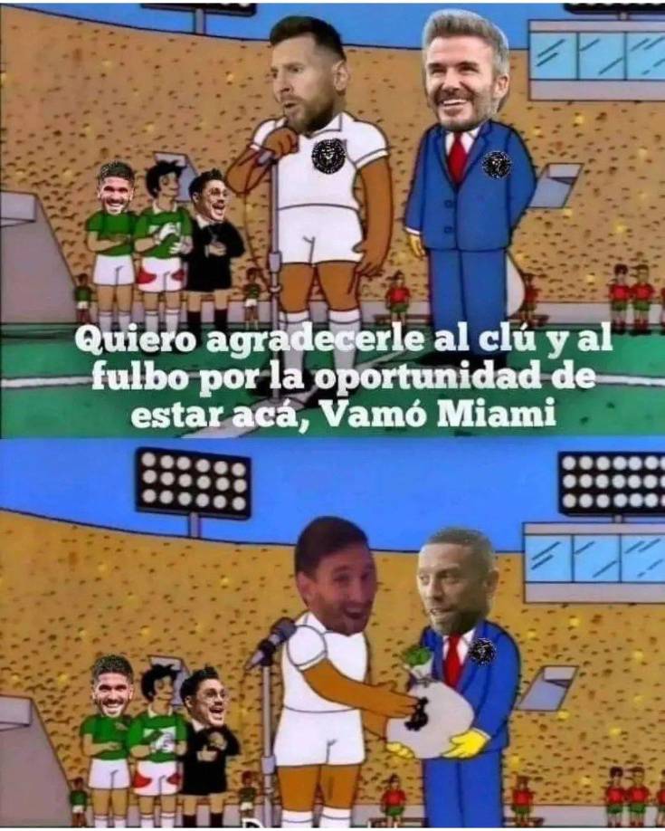 Messi fue víctima de memes tras su presentación con el Inter Miami