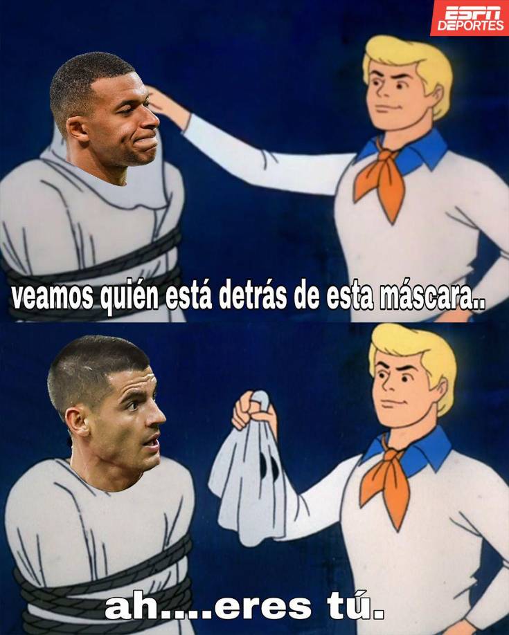Mbappé fue protagonista: Memes humillan al Real Madrid tras paliza del Barcelona