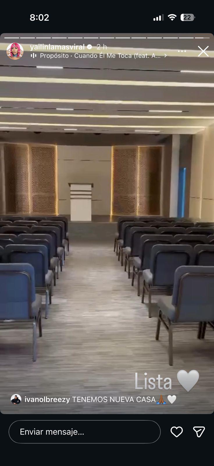 Yailin “La Más Viral” inaugura una iglesia evangélica en Santo Domingo