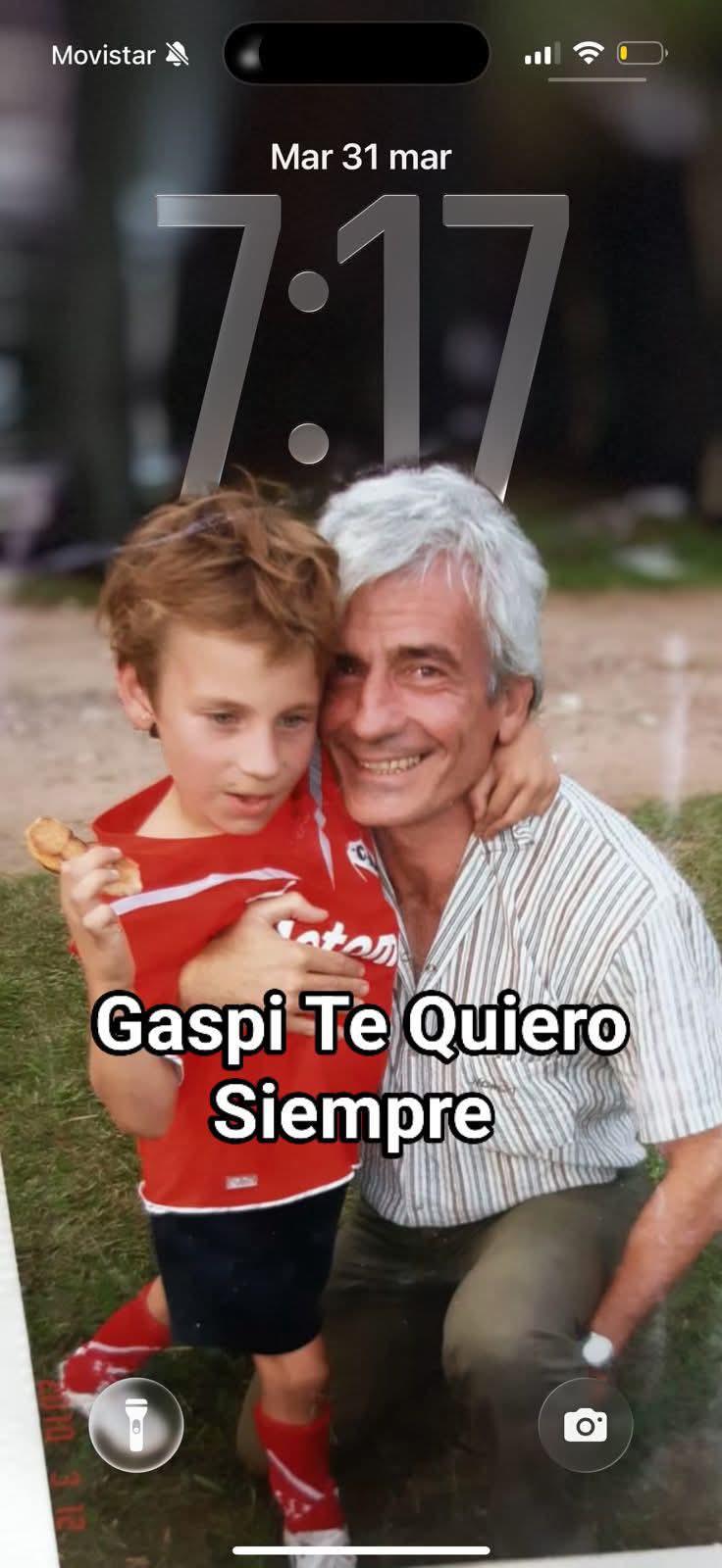 “Infinita tristeza”: el desgarrador mensaje del padre de Gaspi tras el accidente