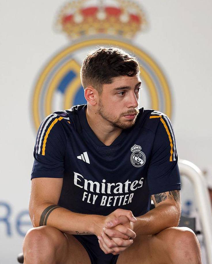 Volante: Federico Valverde sería otro de los titulares del Real Madrid ante el Milan.