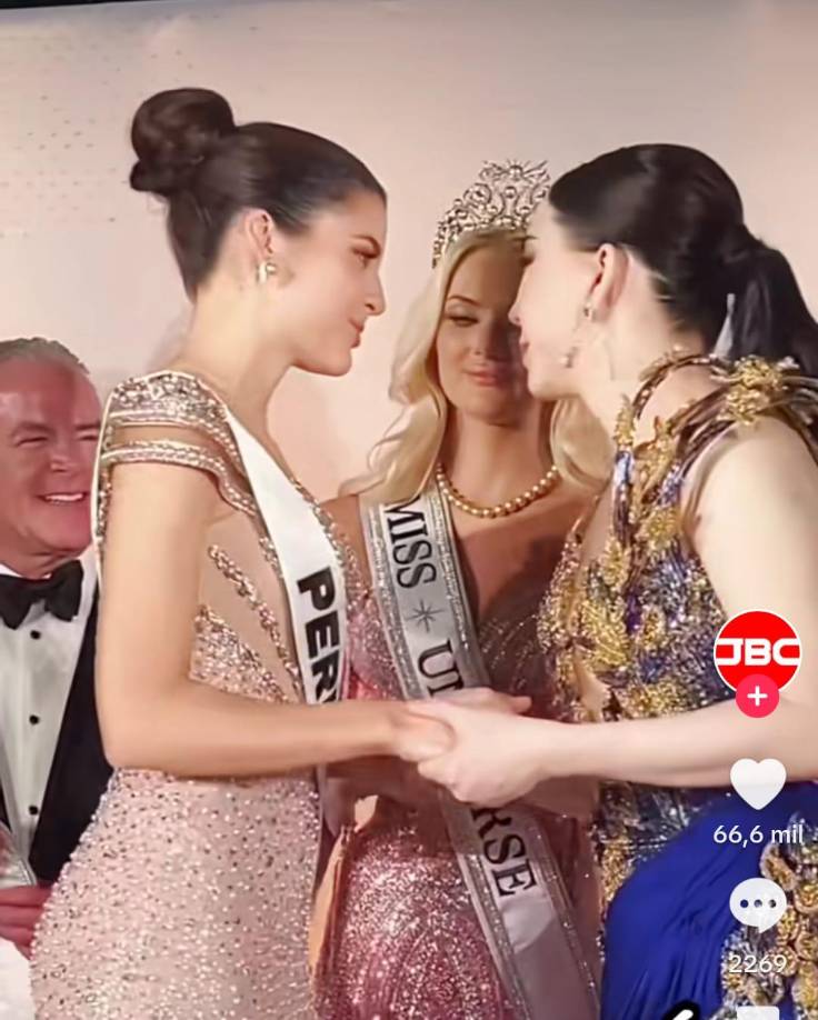 Gracias al reconocimiento de “Reina de las Américas”, Tatiana Calmell tendría la posibilidad de viajar con la Miss Universo y trabajar en algunas campañas de marcas auspiciadoras del certamen. ¿Fue una mirada natural o con el tiempo se sabrá si hay rivalidad?