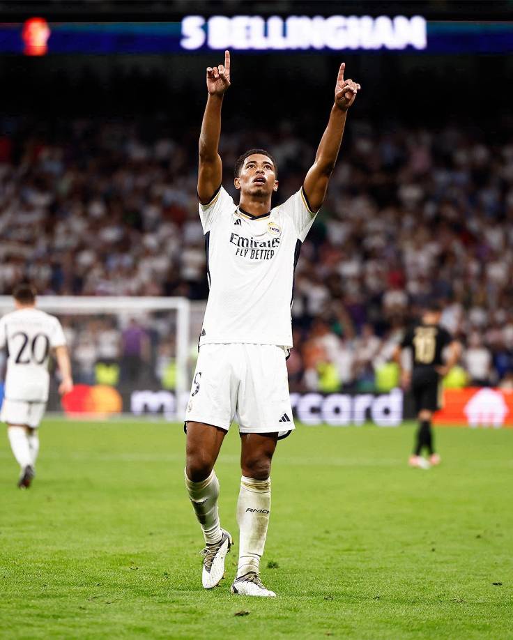 Jude Bellingham, anotador del gol del triunfo ante el Unión Berlín y el futbolista que ha rescatado al conjunto blanco, también formará parte del 11 titular.
