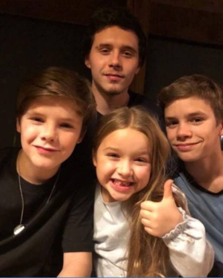 La menor de la familia Beckham es la pequeña Harper.