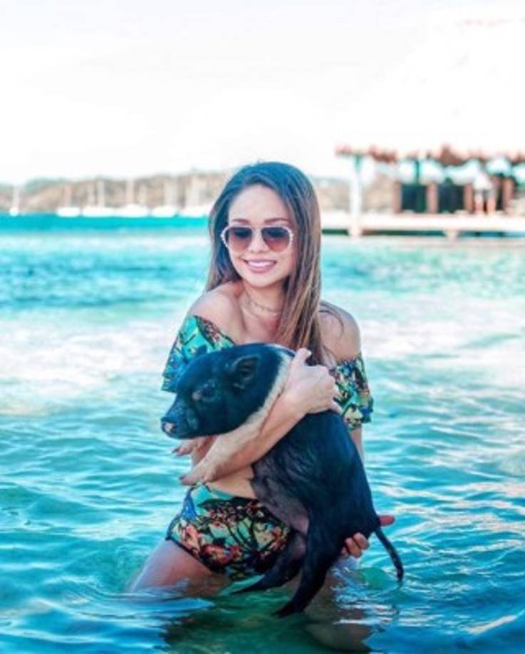 La modelo y ex Miss Honduras compartió imágenes en sus redes sociales que alborotaron a sus seguidores.