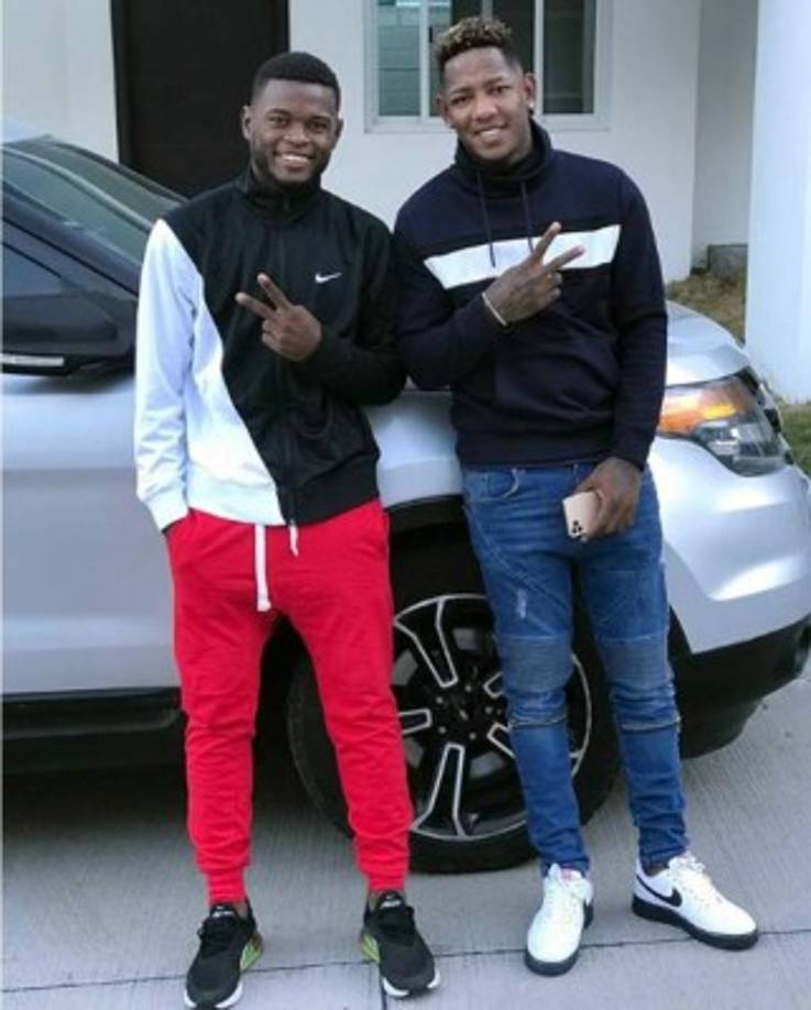 Elison Rivas, que no jugará con el Real España en el Torneo Clausura 2020, compartió unos momentos con Romell Quioto.