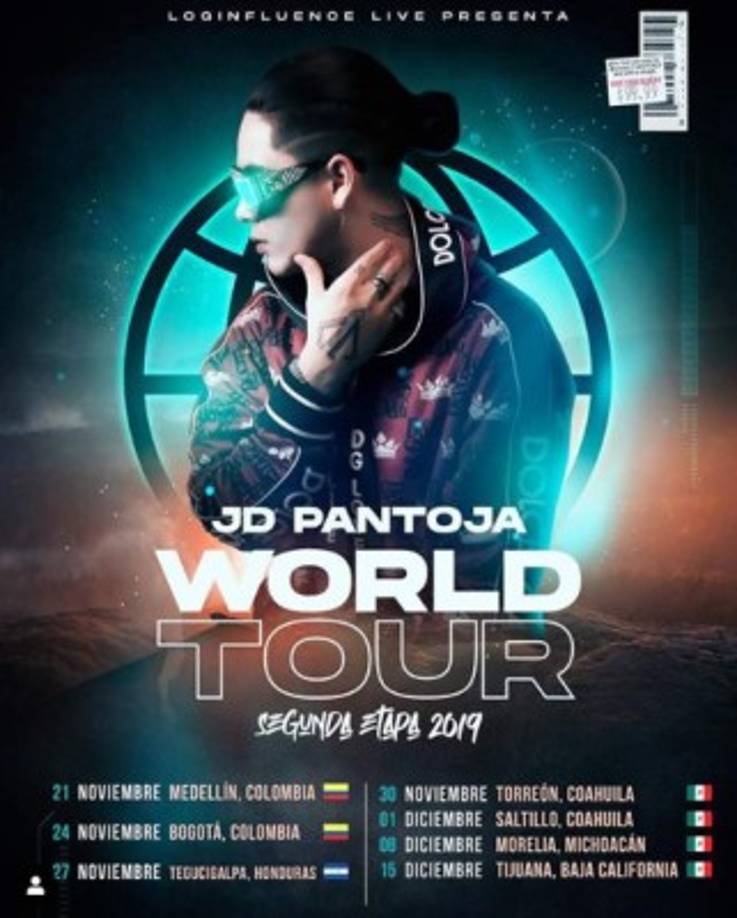 El cantante también se presentará en Colombia y otras partes de México llevando su concierto de música urbana.