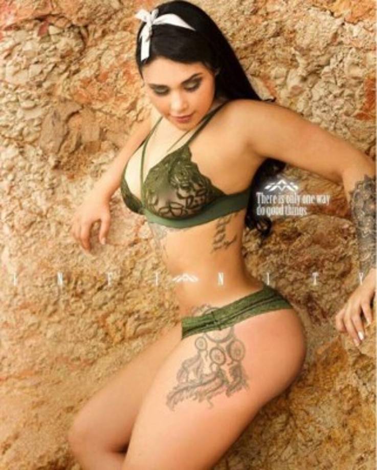 Verónica destaca en el modelaje en su país.