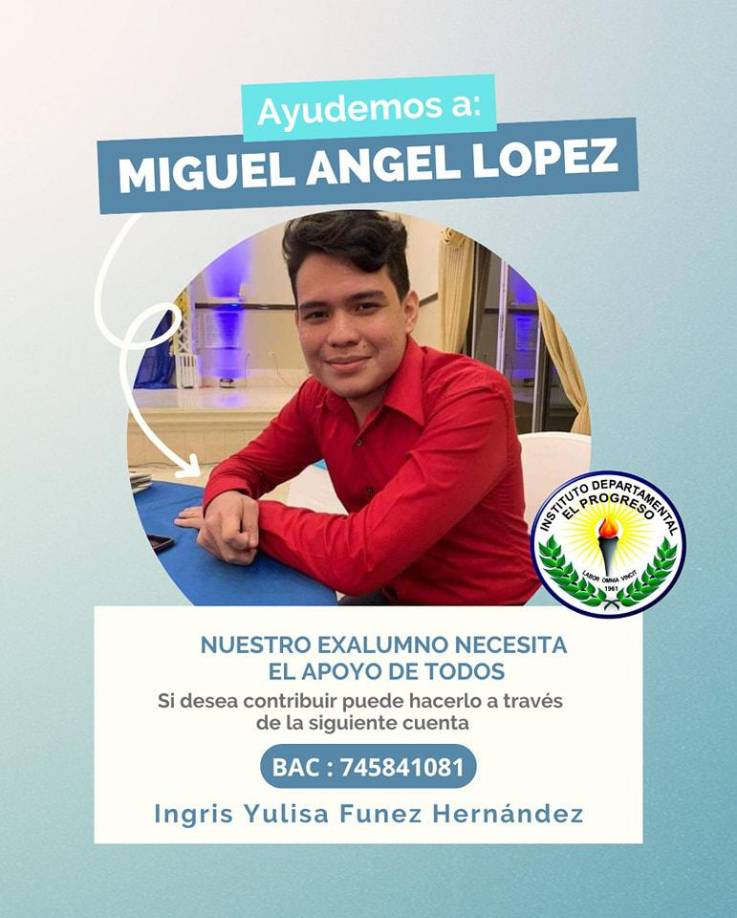 Miguel Ángel fue llevado grave al hospital de área de El Progreso y luego fue trasladado al Mario Catarino Rivas en donde el pronóstico es reservado.