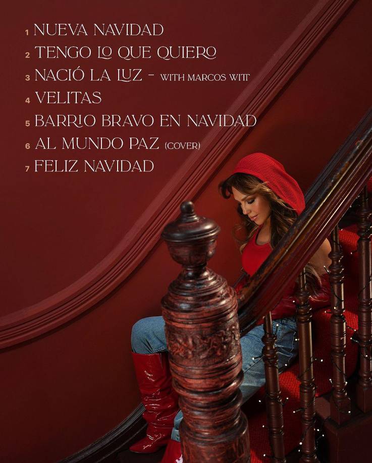 “Nueva Navidad” y “Barrio Bravo”Entre las canciones más destacadas se encuentran “Nueva Navidad”, una bachata con esencia caribeña que reflexiona sobre el paso del tiempo, y “Barrio Bravo”, una cumbia vibrante que celebra la alegría de las fiestas navideñas. Estas canciones muestran la versatilidad artística de Thalía y su capacidad para conectar con su audiencia a través de diferentes estilos musicales.