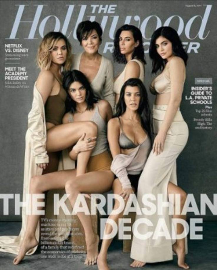 'La década Kardashian': así título la producción de imágenes la famosa revista.
