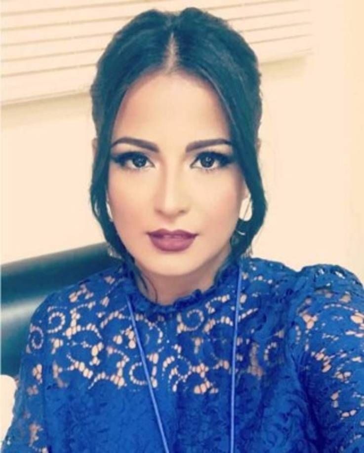 Así lucía Samantha Velásquez.