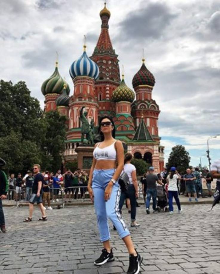 Georgina Rodríguez estuvo unos días en Rusia para ver el partido de Cristiano Ronaldo con Portugal ante Marruecos.