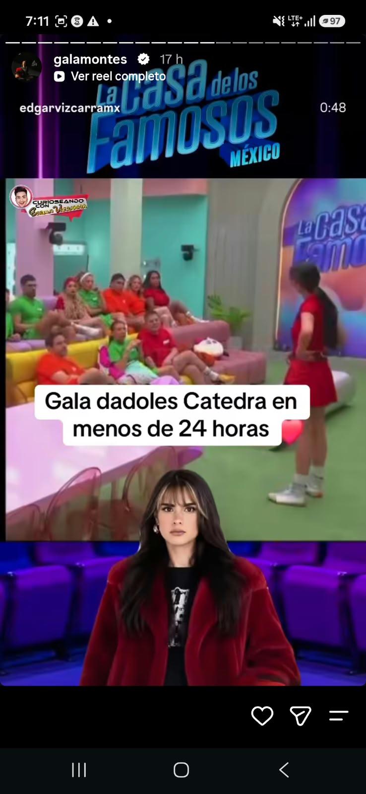 Los momentos de Gala Montes que sacudieron La Casa de los Famosos México