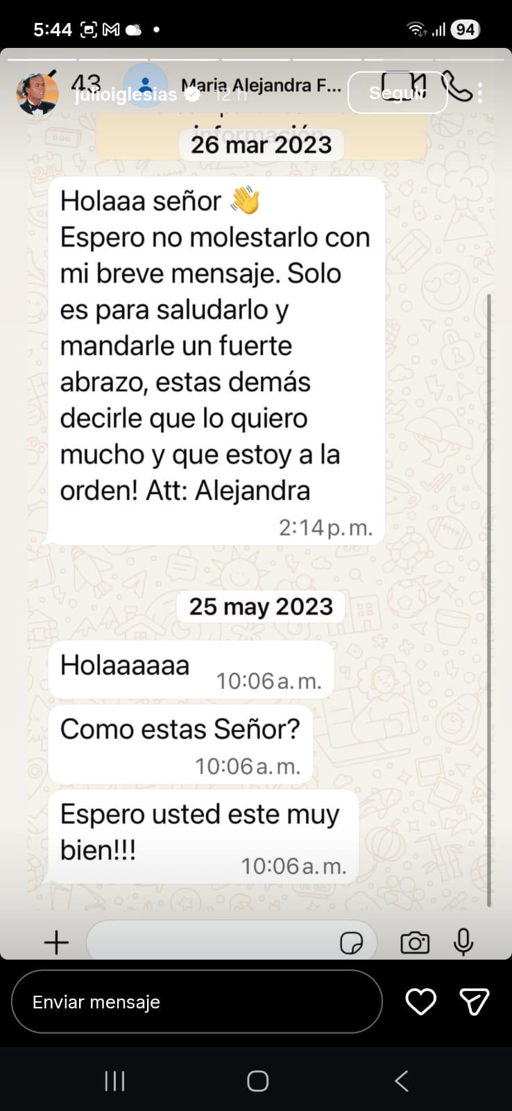 Iglesias publica mensajes de sus empleadas para demostrar su inocencia