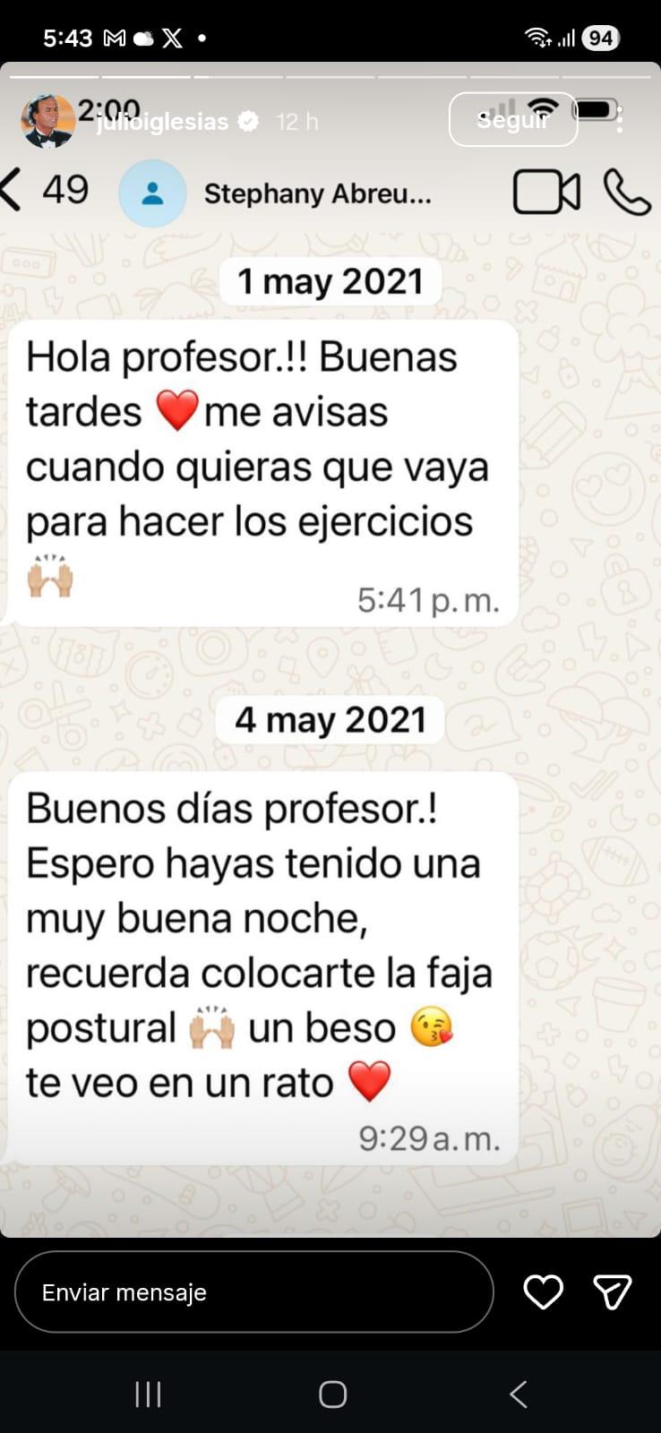 Iglesias publica mensajes de sus empleadas para demostrar su inocencia