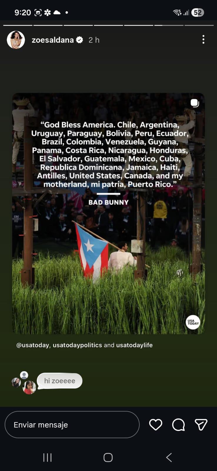 Rosalía, Lady Gaga y Residente elogian la actuación de Bad Bunny