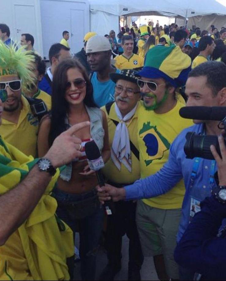 La modelo croata estuvo presente en el Mundial de Brasil 2014.