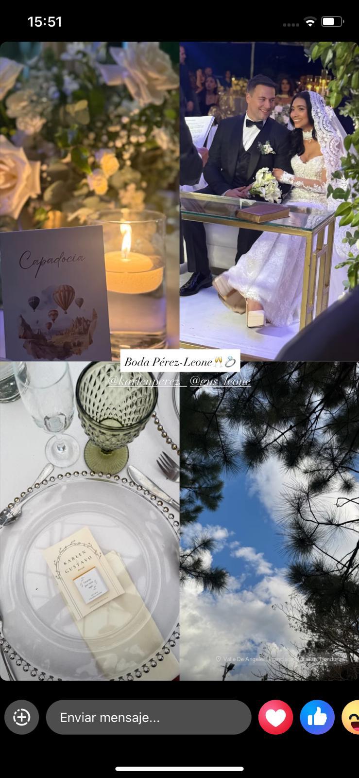 Así fue la hermosa boda de Karlen Pérez y Gustavo Leone